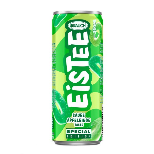 RAUCH Eistee SAURE APFELRINGE Special Edition Kiste 24 x 330 ml Österreich