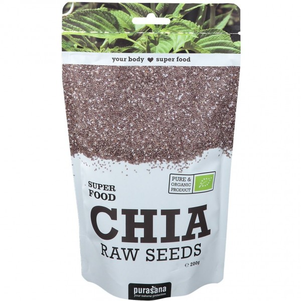 Purasana Superfood CHIA SEEDS BIO 200 Gramm Paraguay