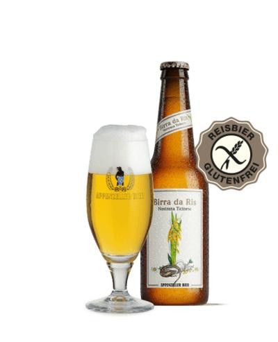 Appenzeller Birra da Ris GLUTENFREI Nostrana Ticinese 330 ml / 5 % Schweiz