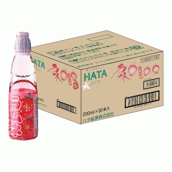 Hata RAMUNE Drink STRAWBERRY Kiste 30 x 200 ml Japan