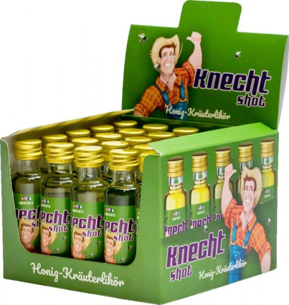 amstutz BUURESHOT Honig - Chrüter-Likör Box 25 x 2 cl / 22 % Schweiz