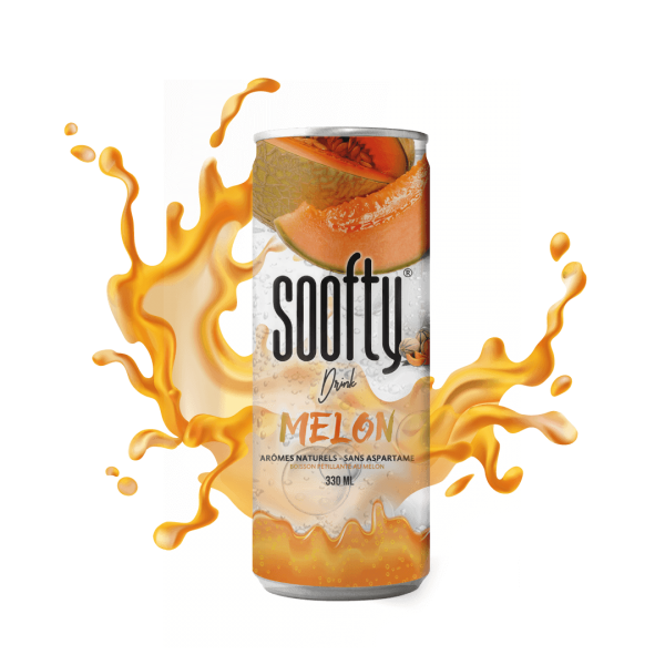 soofty Drink MELON in PET Dose Kiste 24 x 330 ml Frankreich