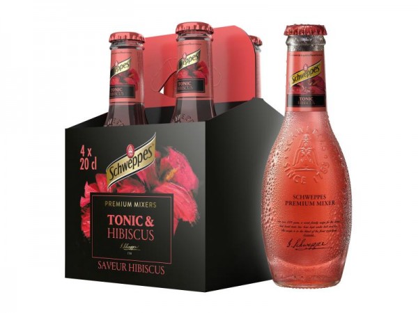 Schweppes Premium Mixer TONIC Hibiscus Kiste 24 x 200 ml Belgien