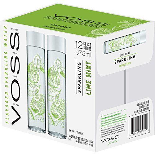 VOSS FLAVORED Sparkling Water LIME - MINT Kiste 12 x 375 ml Norwegen