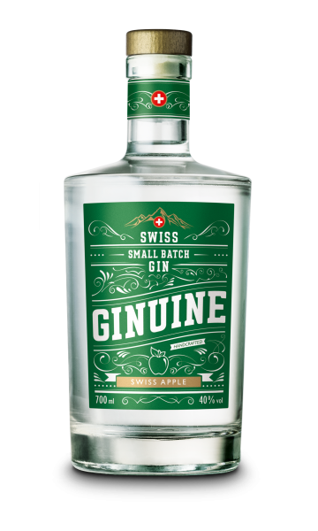 GINUINE Small Batch Gin SWISS APPLE 70 cl / 40 % Schweiz