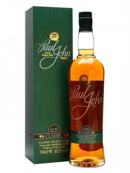 PAUL JOHN CLASSIC Select Cask Indian Single Malt Whisky 70 cl / 55.2 % Indien