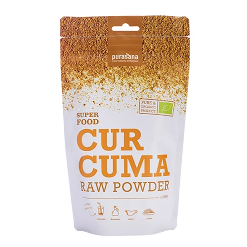 Purasana Superfood CURCUMA Powder BIO 200 Gramm Indien