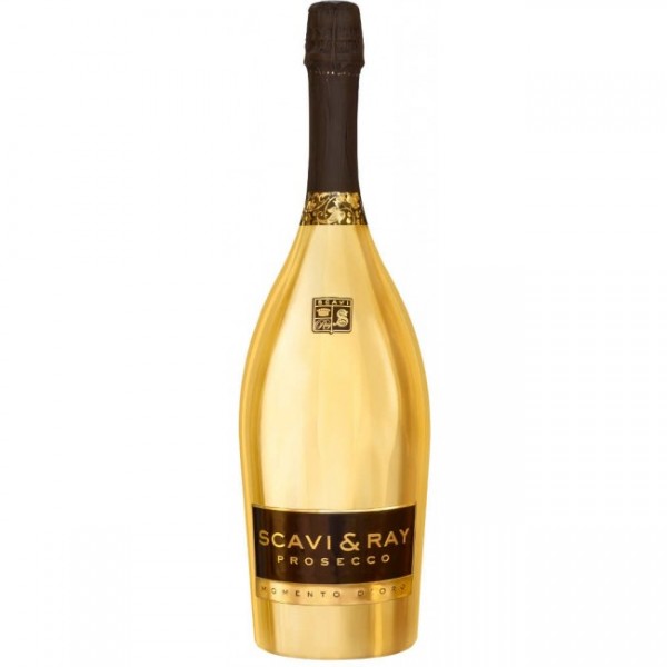 SCAVI & RAY Momento d´Oro Millesimato Goldene Magnumflasche 1.5 Liter / 12 % Italien