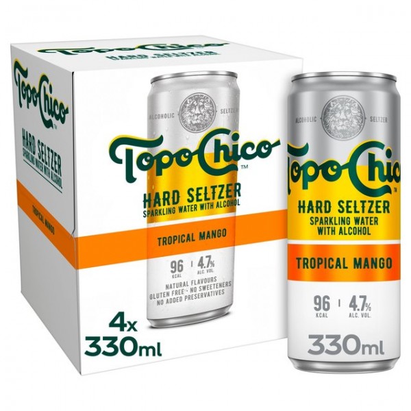 Topo Chico Hard Seltzer TROPICAL MANGO Kiste 24 x 330 ml / 4.7 % USA