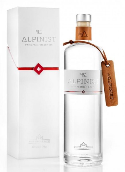 The ALPINIST Dry Gin in edler Verpackung 70 cl / 42 % Schweiz