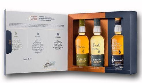 BENROMACH 3 er Whisky SET 10 Years, Organic, Peat Smoke 3 x 20 cl / 44 % Schottland