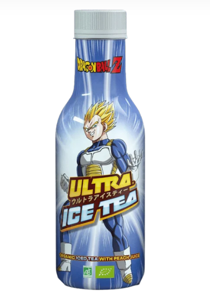 Ultra Ice Tea VEGETA Dragon Ball Z PEACH Bio Kiste 12 x 500 ml Frankreich