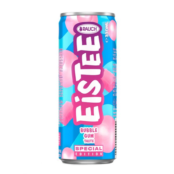 RAUCH Eistee BUBBLE GUM Special Edition Kiste 24 x 330 ml Österreich