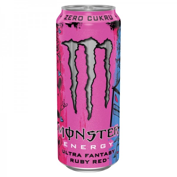 MONSTER Energy Drink Ultra FANTASY RUBY RED Zero 500 ml UK