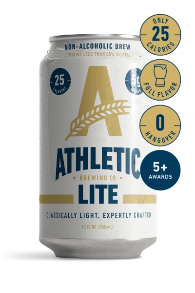 ATHLETIC Brewing LITE Alkoholfreies Craft Bier Kiste 24 x 355 ml USA