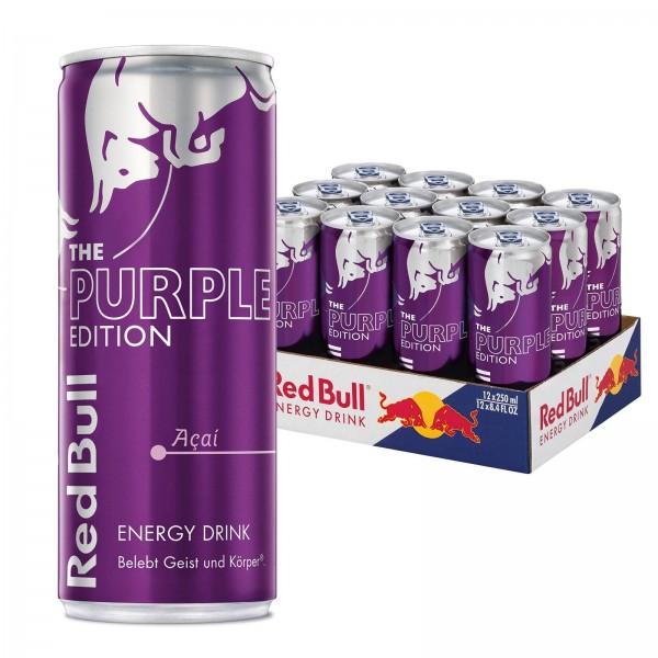 Red Bull PURPLE Edition ACAI Energy Drink Kiste 24 x 250 ml Schweiz