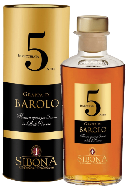 SIBONA Grappa Riserva Barolo 5 ANNI 50 cl / 44 % Italien