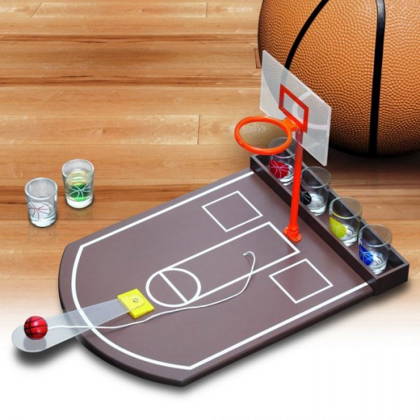 Drinking Game Basketball Set with 20 Cups by SUCK UK