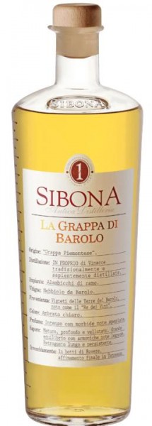 SIBONA Grappa BAROLO Magnum 1.5 Liter / 44 % Italien