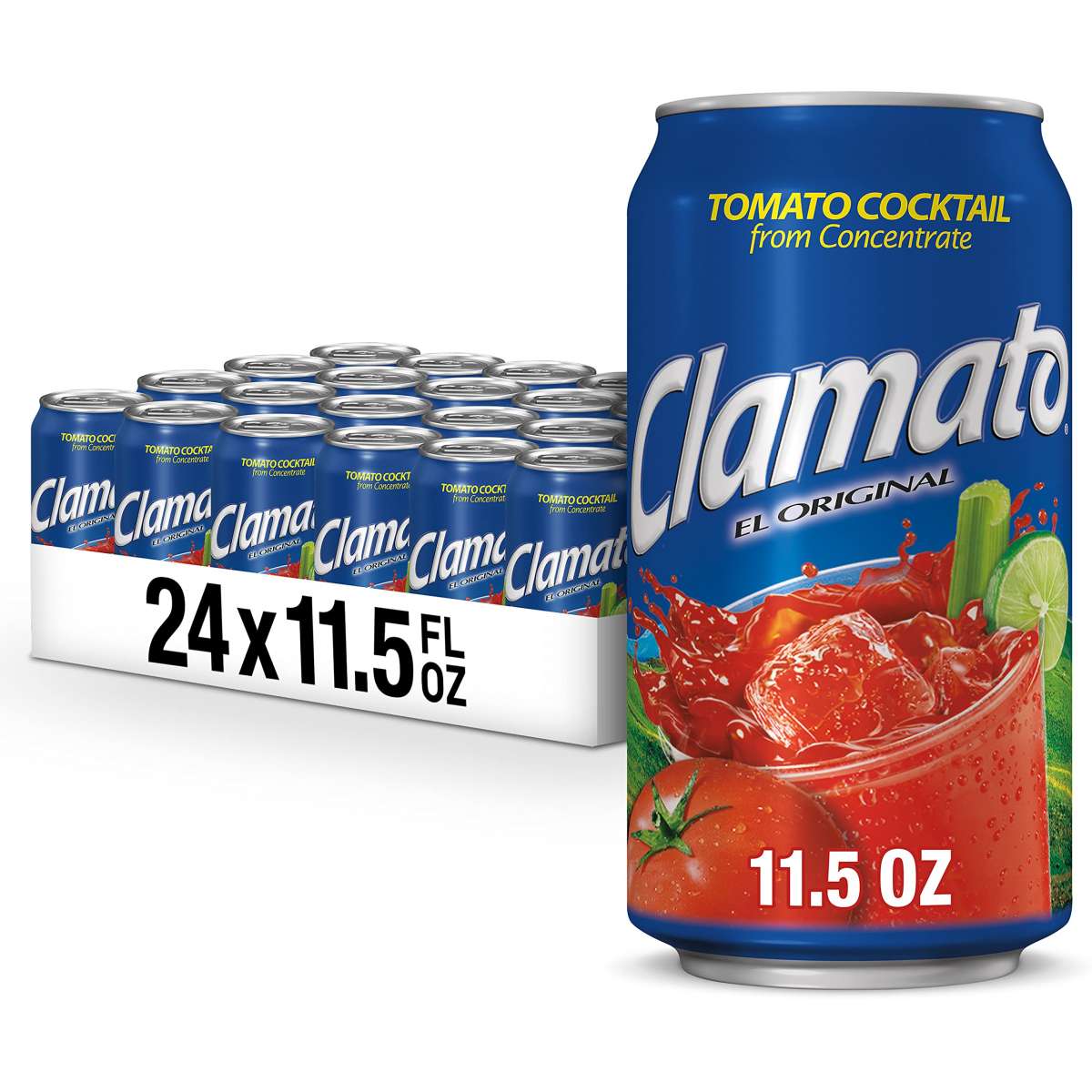CLAMATO Tomato Juice Cocktail by Motts Can Case 24 x 221 ml USA drink