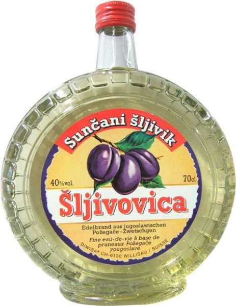 Sljivovica Slivovitz Suncani Zwetschgenbrand 70 cl / 40 % Schweiz