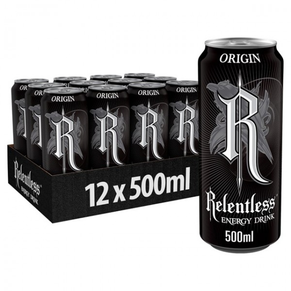 Relentless Original Energy Drink Kiste 12 x 500 ml UK