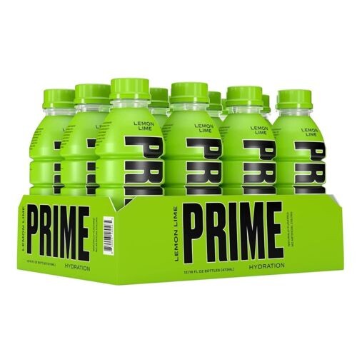 PRIME Hydration Drink LEMON LIME Kiste 12 x 500 ml USA