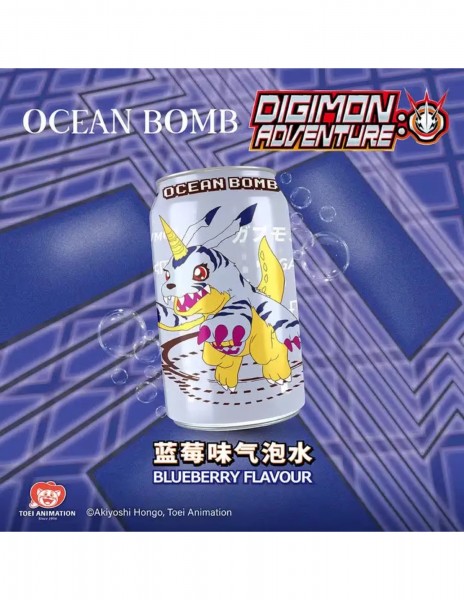 Ocean Bomb DIGMON Adveture Blueberry Sparkling Water Kiste 24 x 330 ml Taiwan
