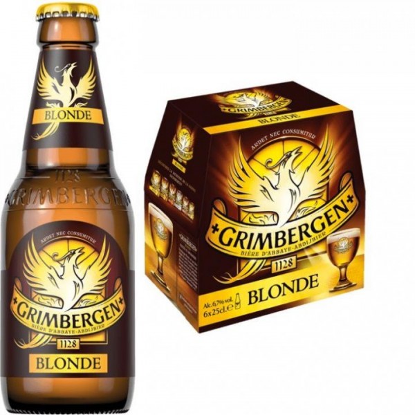 GRIMBERGEN BLONDE Bier Kiste 24 x 250 ml / 6.7 % Belgien