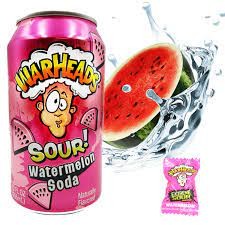 WARHEADS Sour WATERMELON Soda Kiste 12 x 355 ml USA