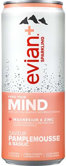Evian Sparkling feed you MIND PAMPLEMOUSSE & BASILIC 330 ml Frankreich