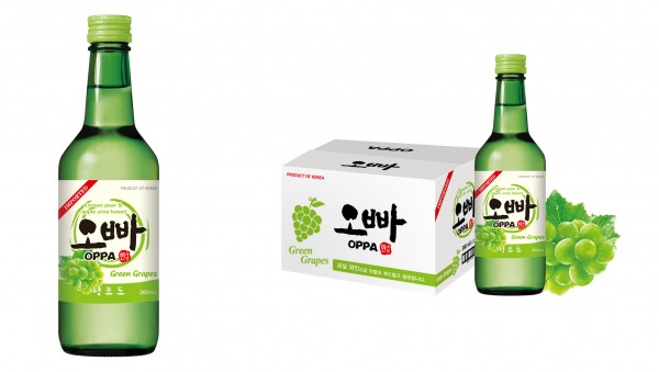 OPPA SOJU GREEN GRAPE Flavour Kiste 20 x 36 cl / 12 % Korea