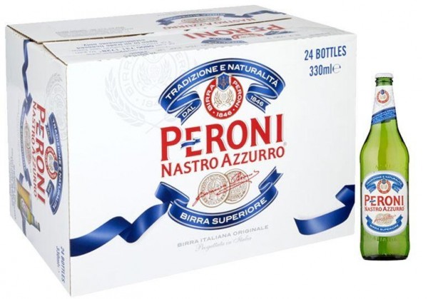 PERONI Nastro Azzurro Bier Kiste 24 x 330 ml / 5.1 % Italien