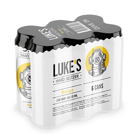 LUKE'S Hard Seltzer MANGO Kiste 24 x 330 ml / 5 % Österreich
