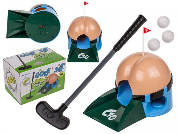 Trinkspiel Golf Set FARTING BUTT mit Furzgeräuschen by Out of the blue