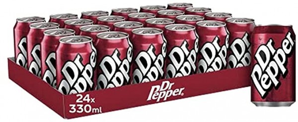 Dr Pepper 330 Kiste 24 x 330 ml Belgien