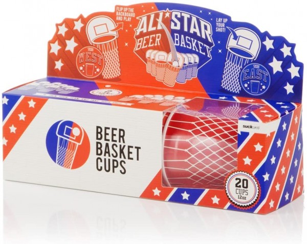 Beer Basket Cups Set für 2 Teams by Suck UK