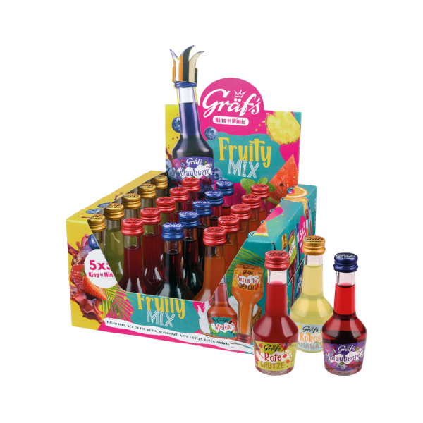 Gräf's FRUIT MIX Shot 5 Sorten Box 25 x 2 cl / 16 % Deutschland