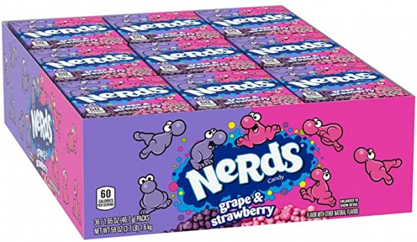 NERDS Grape - Strawberry Box 36 x 46.7 Gramm USA