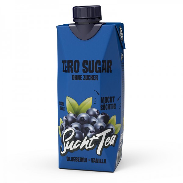 SuchtTea von CanBroke ZERO Blueberry + Vanilla 500 ml Deutschland