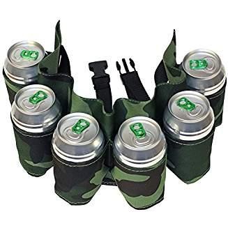 BEER BELT - Biergürtel für 6 Dosen im Tarnmuster