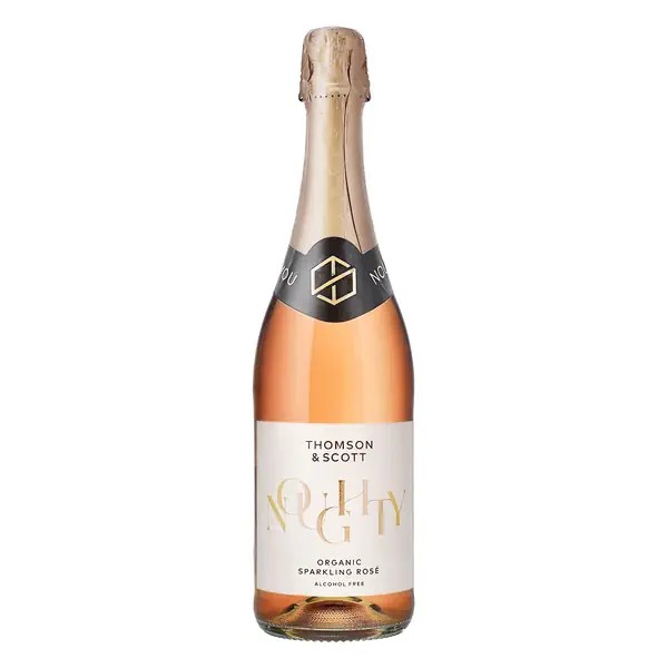 THOMSON & SCOTT NOUGHTY ROSE Alkoholfreier Sparkling Wein Bio KISTE 6 x 75 cl UK