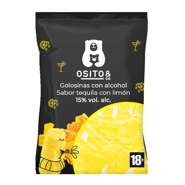 OSITO & Co Gummibären mit Alkohol TEQUILA LEMON 120 Gramm / 15 % Spanien