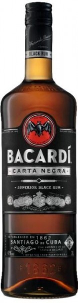BACARDI Carta Negra Rum 3 Liter Doppelmagnum / 40 % Puerto Rico