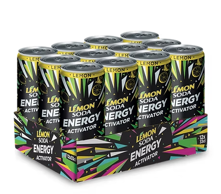 Lemon Soda ENERGY Activator LEMON Kiste 24 x 330 ml Italien