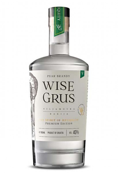 WISE GRUS Premium PEAR Viljamovaka BRANDY 70 cl / 40 % Croația