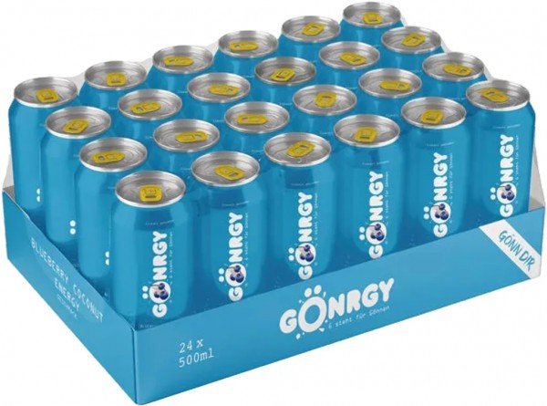 GÖNRGY Blueberry Coconut Kiste 24 x 500 ml by Montanablack