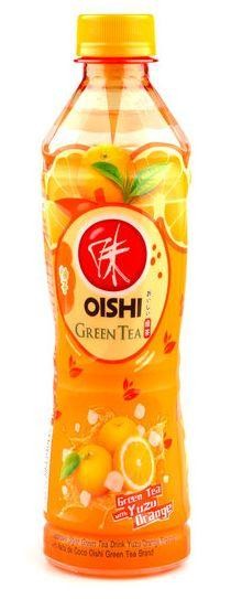 Oishi Grüntee YUZU ORANGE Flavour 380 ml PET Thailand