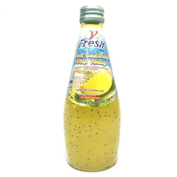 V-fresh BASIL SEED Drink with MANGO 290 ml Thailand