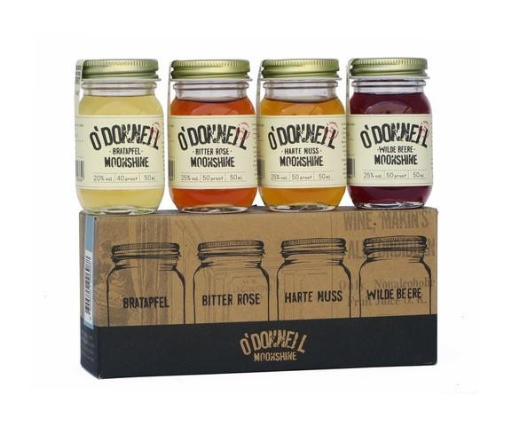 O’ DONNELL MOONSHINE Set Mini Jars – Die 4 Liköre 4 x 50 ml / 23 % Deutschland